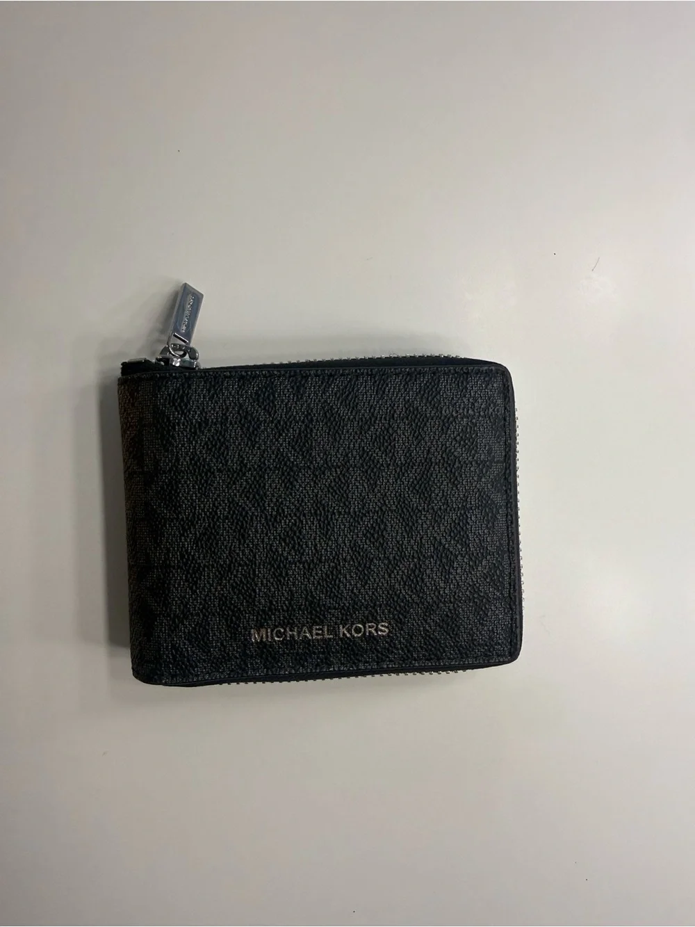 Michael Kors Black Zip Card Holder Wallet